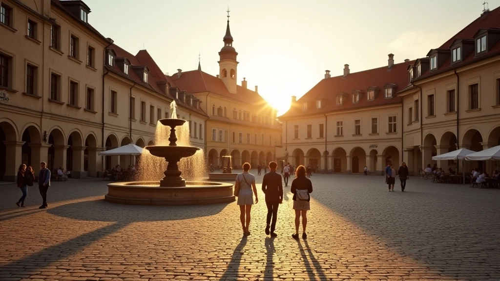Historické Telčské náměstí s renesanční architekturou a tradičními budovami